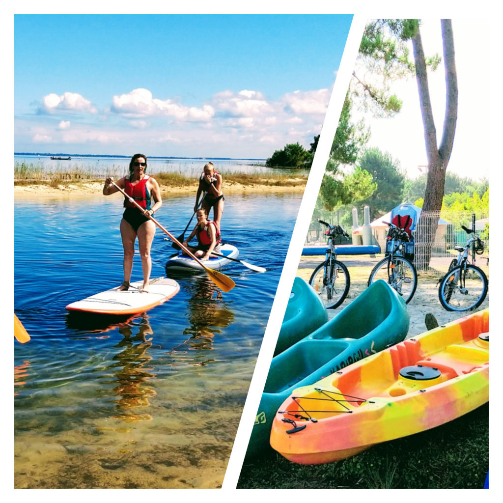 Location Paddle, big paddle, canoë, kayak, table et Vélo à Biscarrosse